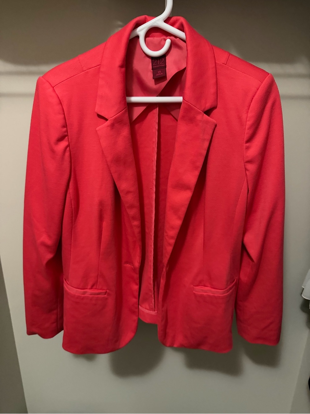212 Collection Coral Pink Blazer